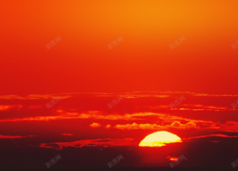 夕阳红天空背景jpg设计背景_新图网 https://ixintu.com 夕阳 夕阳下山 天空 太阳 红色