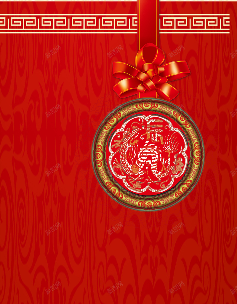 剪纸花纹新年节日背景psd设计背景_新图网 https://ixintu.com 中国元素 剪纸 喜庆 新年 春节 红色 节日背景 花纹 贺卡 边框 过年