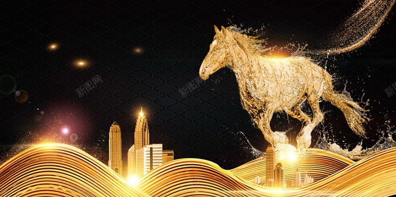 商务房地产金融建筑psd设计背景_新图网 https://ixintu.com 地产中心 城市建筑 大气 房地产 房地产招聘 招聘 海报 炫酷金色 炫酷黑色 盛世开盘 金融 销售招聘 高端 黑金