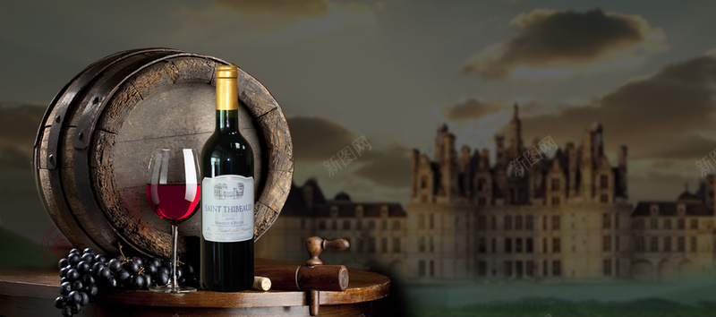 电商美食美酒葡萄酒促销活动psd设计背景_新图网 https://ixintu.com 促销 古堡 复古 活动 浪漫 电商 神秘 美酒 美食 葡萄酒
