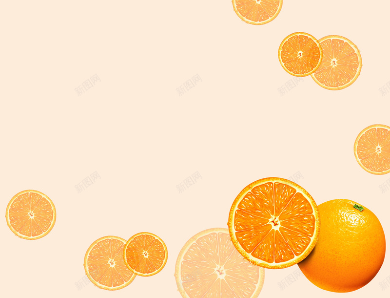 清新鲜橙宝宝相册海报背景模板psd设计背景_新图网 https://ixintu.com 婚纱模板 婚纱背景 宝宝相册 橙子 海报模板 海报背景 海报背景模板 背景模板 鲜橙