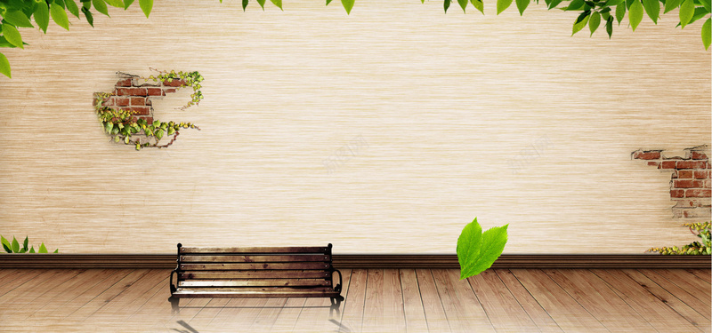 木板古典banner背景psd设计背景_新图网 https://ixintu.com 古典 古典背景 叶子 文艺 木板 木板素材 椅子 海报banner 纹理 茶艺 装修