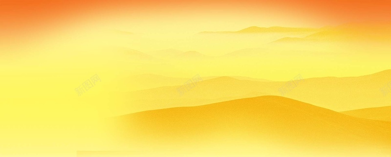 金色群山bannerpsd设计背景_新图网 https://ixintu.com 中国风 山峰 山脉 水墨 海报banner 群山 金色 黄金