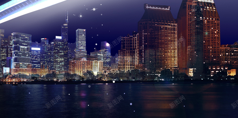地铁宣传PSD分层H5背景psd设计背景_新图网 https://ixintu.com H5背景素材 光束 商务 地铁 城市夜景 城市建筑 星空 蓝色背景