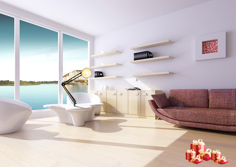 大气室内沙发台灯别墅小屋蓝色背景psd设计背景_新图网 https://ixintu.com 别墅小屋 台灯 大气 室内 沙发 河水 海报背景 礼物盒 草地 蓝色背景