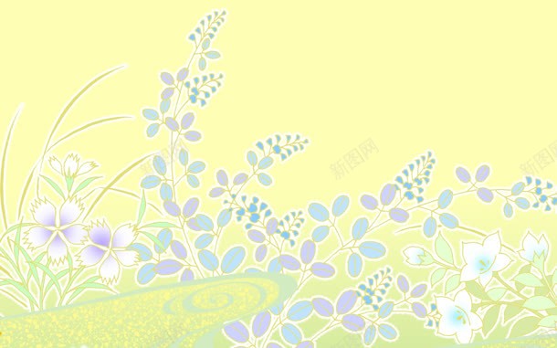 手绘紫色碎花壁纸jpg设计背景_新图网 https://ixintu.com 壁纸 紫色