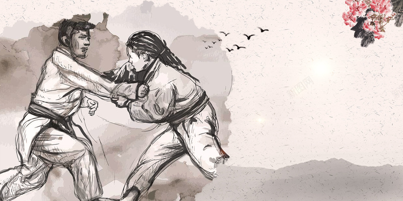 中国风散打武术比赛psd设计背景_新图网 https://ixintu.com 150PPI PSD源文件 中国风 分层文件 功夫 平面设计 打拳 拳击 拳法 拳王 搏击 搏击赛 擂台 散打 散打培训 散打招生 格斗 武打 武术 水墨 自由搏击 闪躲