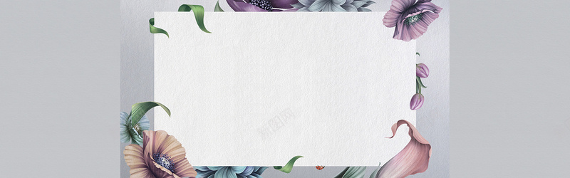 电商清新花朵bannerpsd设计背景_新图网 https://ixintu.com banner 促销 化妆品 夏季 日系 极简 森系 水彩 清新 电商 花卉 花店 花朵 风夏