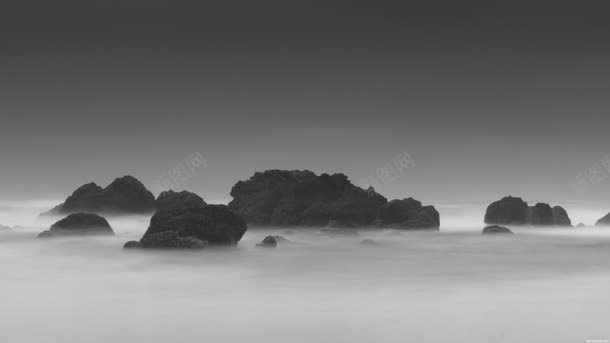 灰色简约大海礁石jpg设计背景_新图网 https://ixintu.com 大海 灰色 礁石 简约
