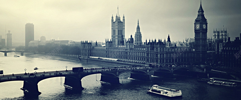 英国大本钟城市jpg设计背景_新图网 https://ixintu.com 商务 城市 大本钟 海报banner 科幻 科技 英国