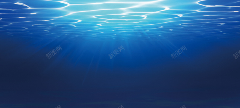 海洋水底光线背景图背景