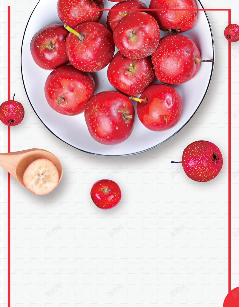 新鲜山楂美食背景模板psd设计背景_新图网 https://ixintu.com PSD源文件 PSD素材 分层文件 山楂 山楂树 山楂熟了 新鲜水果 果子 果蔬 水果 美味 背景模板 背景海报 背景素材 高清背景