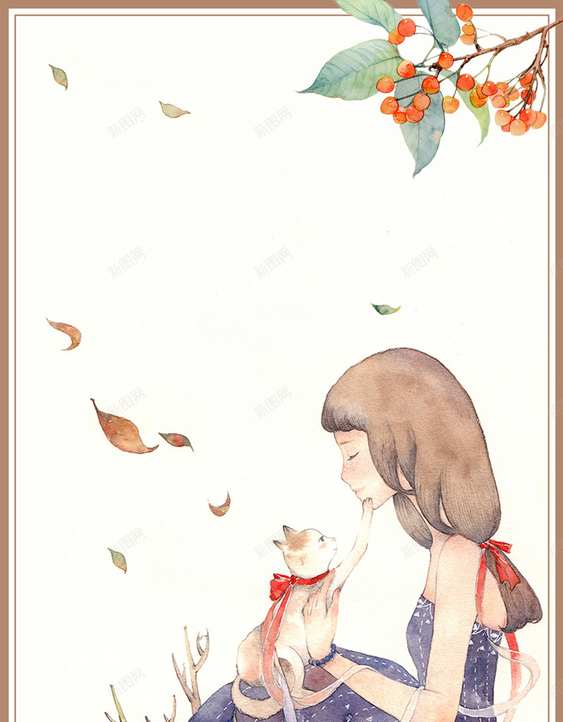 立秋女孩小清新卡通几何黄色背景psd设计背景_新图网 https://ixintu.com 24节气 24节气海报 农历立秋 农历节气 枫叶 树叶黄 植物 秋天 立秋 立秋节气 银杏叶 黄树叶