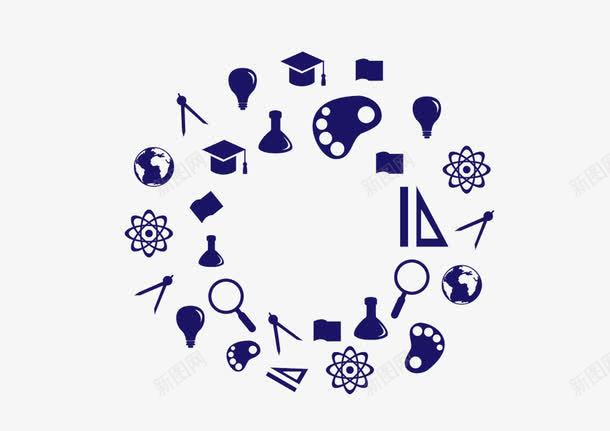 学习元素png免抠素材_新图网 https://ixintu.com 学习 小图形 知识 装饰