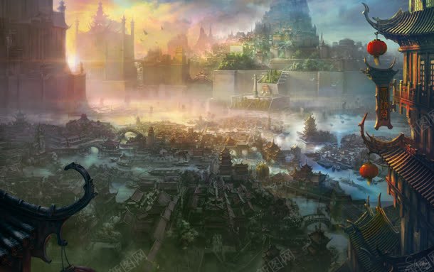 手绘动漫插画古老房屋jpg设计背景_新图网 https://ixintu.com 古老 房屋 插画