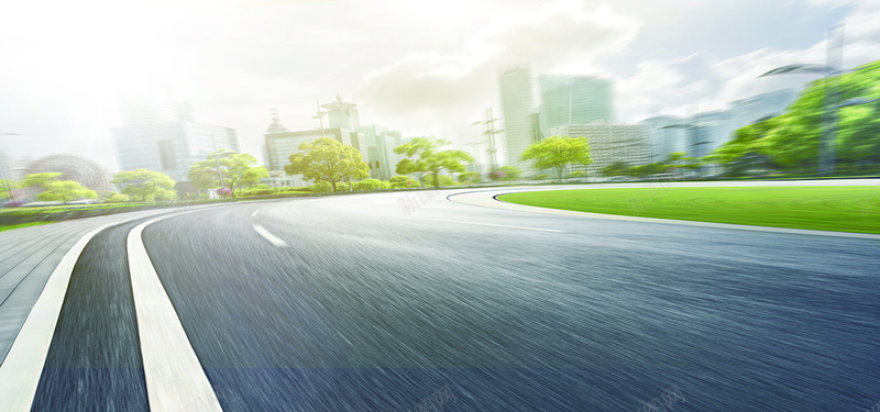 动感马路背景jpg设计背景_新图网 https://ixintu.com 人行道 动感 城市 天空 建筑设计 极速 海报banner 激情 狂欢 美景 草坪 转弯 马路