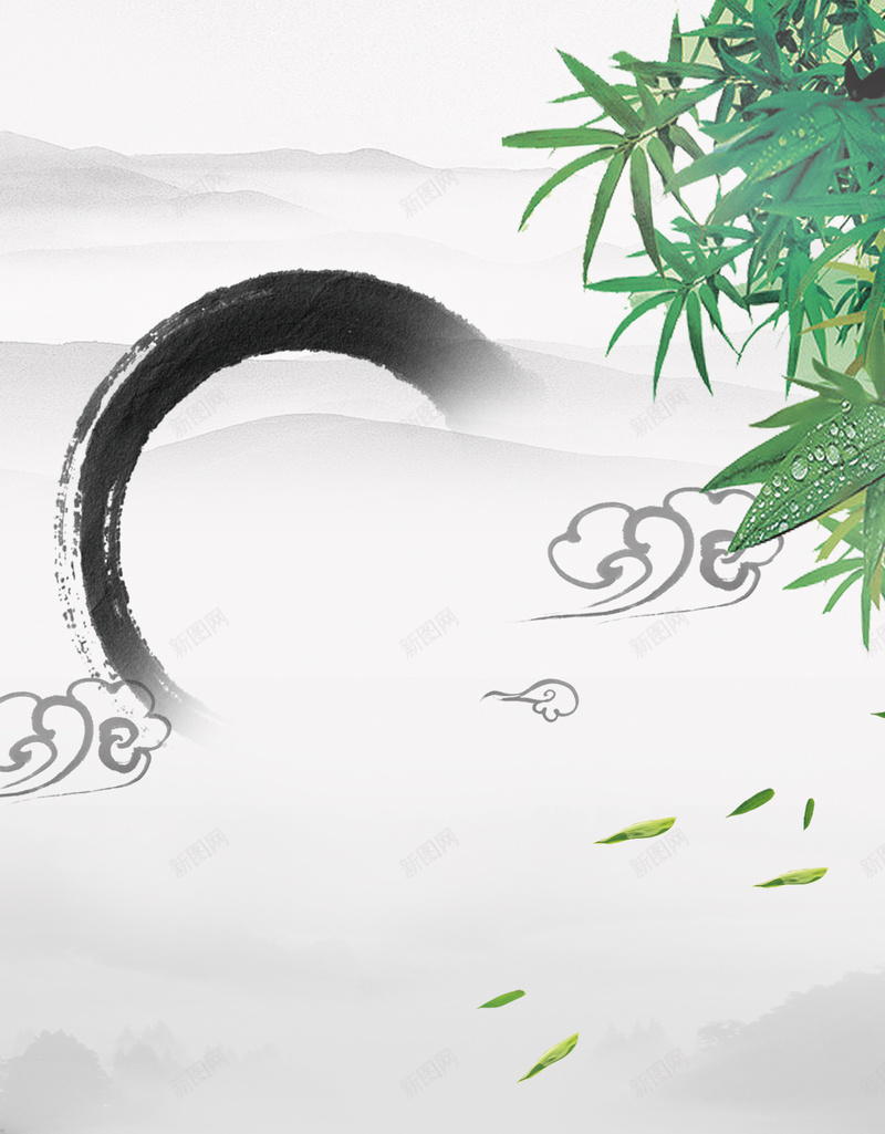 清明寒食节祭祖踏青H5中国风背景分层psd设计背景_新图网 https://ixintu.com 中国风 吃冷食 墨迹 寒食节 扫墓 水墨画 清明 清明节 祥云 祭祖 竹叶 节日 踏青 雨滴 露珠