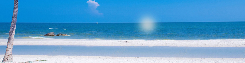 无敌海景banner创意psd_新图网 https://ixintu.com 天空 摄影 椰树 海报banner 海景 海水 风景