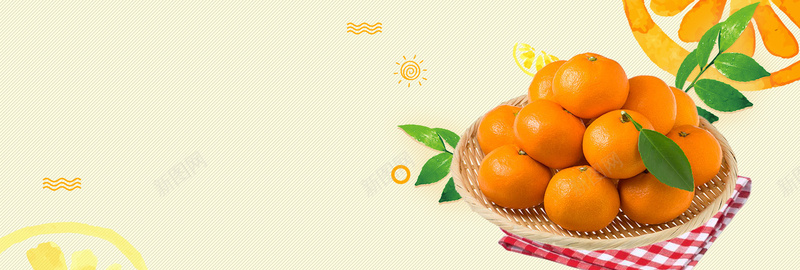 橙色清新水果橘子蜜桔食品电商bannerpsd设计背景_新图网 https://ixintu.com banner 橘子 橙色 水果 清新 电商 蜜桔 食品