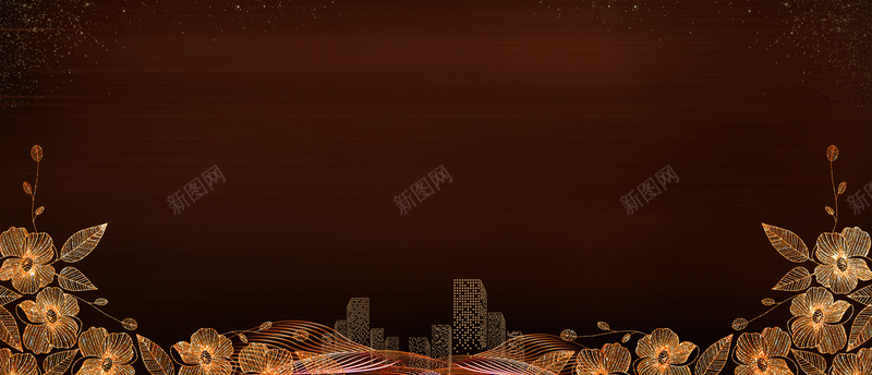 黑金地产大气质感简约bannerpsd设计背景_新图网 https://ixintu.com 别墅 地产海报 坡地半山别墅 大气 意境 洋房贵族 独栋豪宅 生态 高端房地产 高贵 高逼格