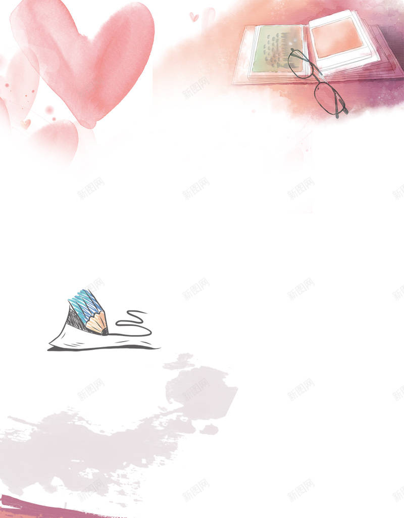 开学季抢翻天海报背景psd设计背景_新图网 https://ixintu.com 5折 书本 全场 再放价 大促 文具店 文具特卖 日记本 爱心 笔 超市促销
