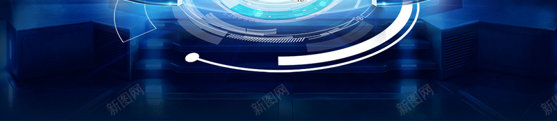 科技蓝色科幻炫酷领跑未来年会海报psd高清背景_新图网 https://ixintu.com 2018 智能机器人 机器人 炫酷 狗年 科幻 科技海报 蓝色 跨年 领跑未来