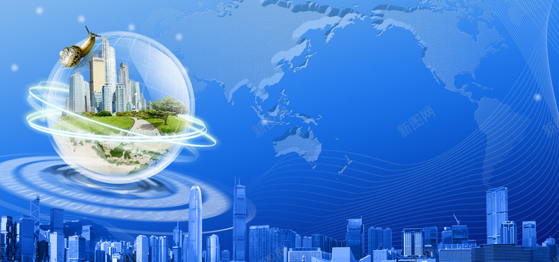 商务科技背景psd设计背景_新图网 https://ixintu.com 商务 地图 建筑 星云 星海 星空 星际 海报banner 科幻 科技 蜗牛