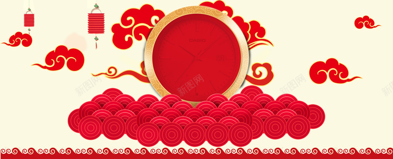 元宵盛典狂欢黄色banner背景psd设计背景_新图网 https://ixintu.com 中国风 元宵盛典 元宵节 几何 大气 广告 渐变 祥云 素材 红色 纹理 背景 设计 质感 金属