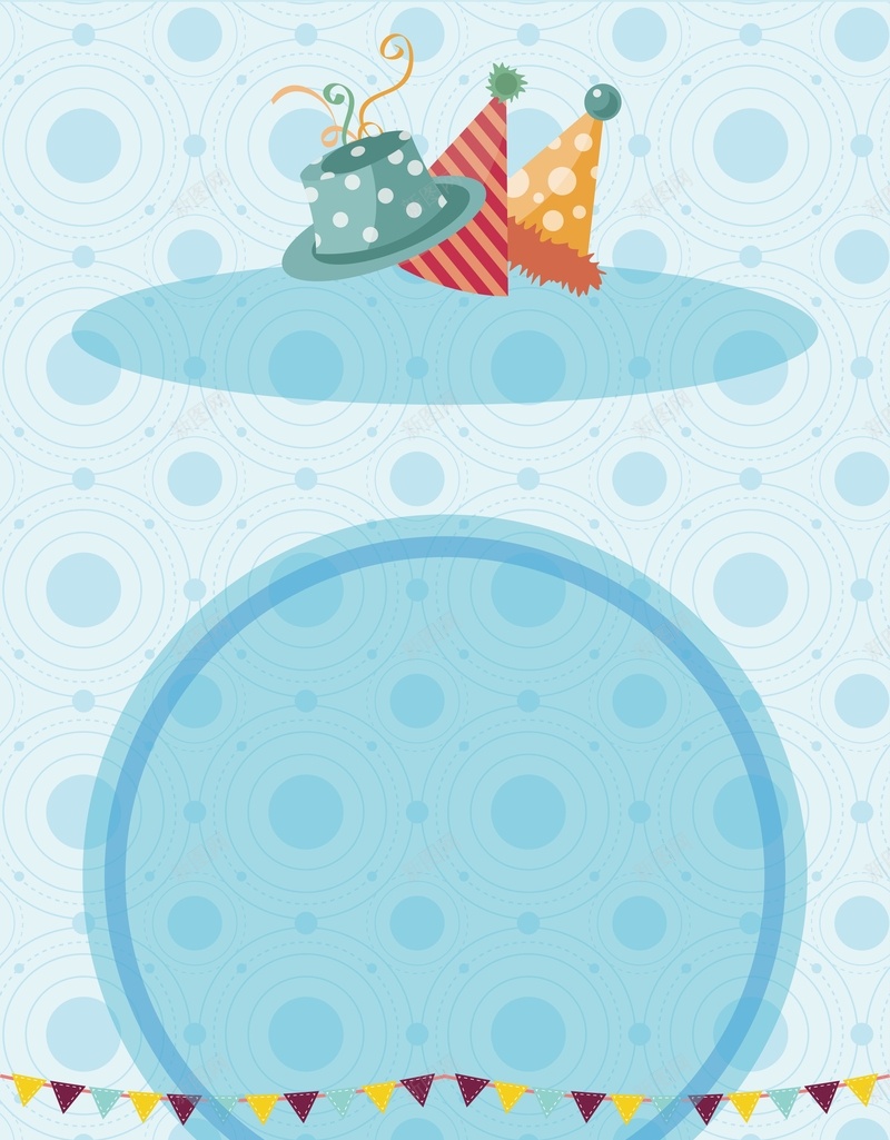 蓝色矢量简约生日聚会海报背景ai设计背景_新图网 https://ixintu.com 促销展架 促销背景 商场海报 店铺 彩旗 爱心 生日海报 蓝色海报背景 蓝色生日派对 装饰元素 矢量图