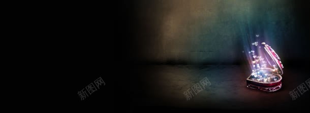 黑色奢华珠宝盒背景bannerjpg设计背景_新图网 https://ixintu.com banner 奢华 珠宝 盒 背景 黑色