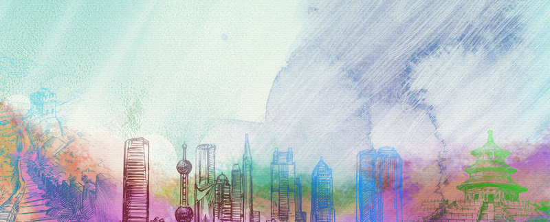 涂鸦背景psd设计背景_新图网 https://ixintu.com 卡通 墙绘 天坛 手绘 手绘艺术 欢呼 泼墨 海报banner 涂鸦背景 童趣 长城 长城卡通 高层建筑