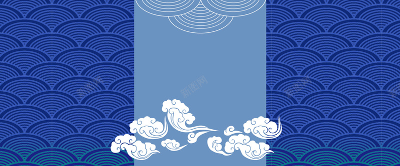中国风云纹海水纹淘宝背景psd设计背景_新图网 https://ixintu.com 中国风 中秋 云纹 月饼 海报banner 海水纹 海鲜 淘宝背景