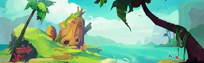 梦幻手绘游戏背景jpg设计背景_新图网 https://ixintu.com 卡通 手绘 梦幻 浅蓝色 海报banner 清新 游戏 童趣