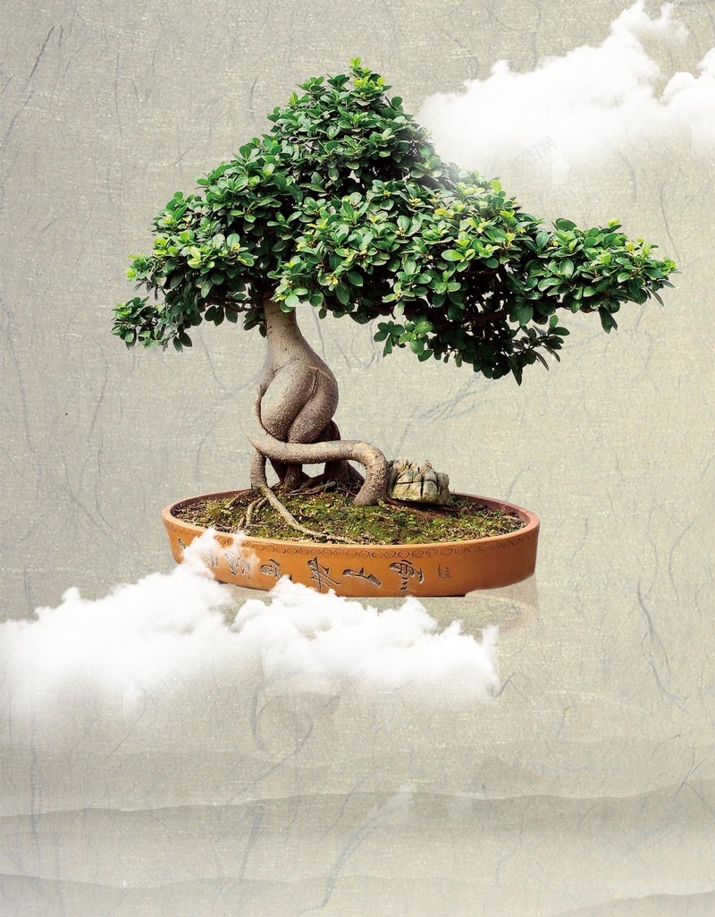 植树节中国风海报背景psd设计背景_新图网 https://ixintu.com 中国风 云彩 树木 植树节 海报 清新 纹理 背景