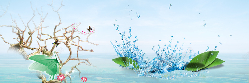 母婴上新季清新简约浅蓝色湿巾海报背景psd设计背景_新图网 https://ixintu.com 上新 树叶 树枝 母婴 水花 水面 浅蓝色 海报背景 清新 湿巾 简约 花朵 蝴蝶