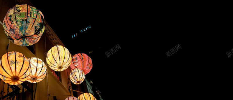 中国风传统灯笼庆祝背景