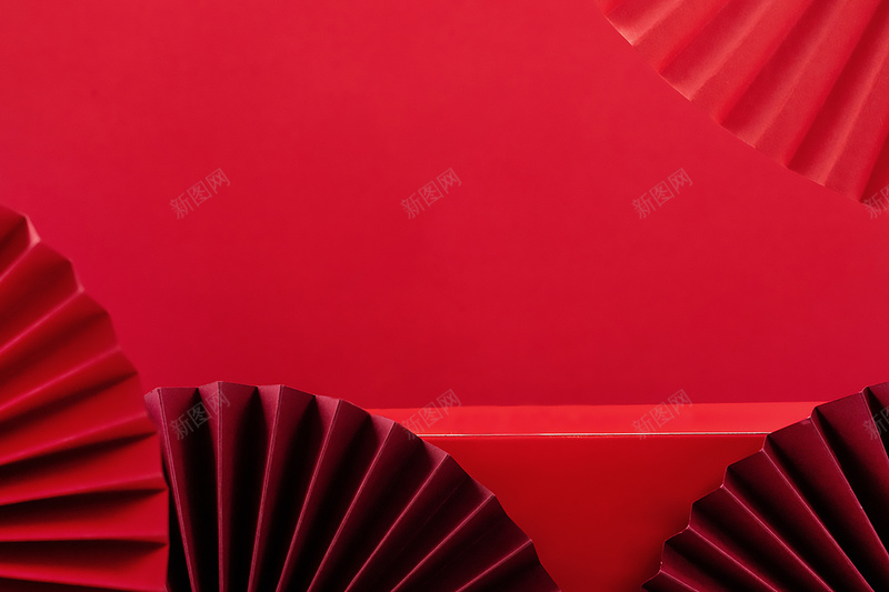 中国红场简约场景8jpg设计背景_新图网 https://ixintu.com 中国红 场景 平面 简约