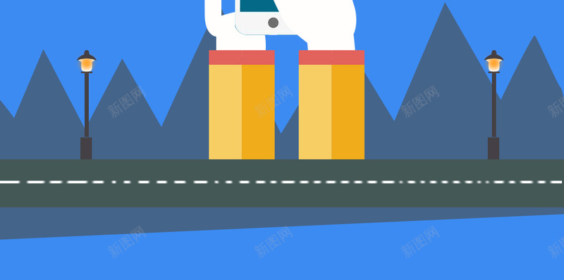 H5页面扁平化背景psd设计背景_新图网 https://ixintu.com H5 H5页面 h5 云朵 几何 定位 山 开心 扁平 扁平化背景 手机 渐变 路灯
