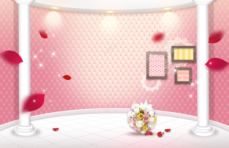 玫瑰花瓣聚光灯幸福婚礼花卉背景psd设计背景_新图网 https://ixintu.com 婚礼 幸福 爱人 玫瑰花 瓣 红色 聚光灯 背景素材 花卉 蕾丝 边框