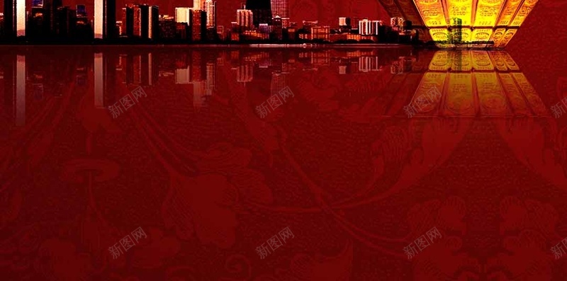 红色纹理地产都市H5背景psd设计背景_新图网 https://ixintu.com H5背景 地产背景素材 红色 纹理 质感 都市