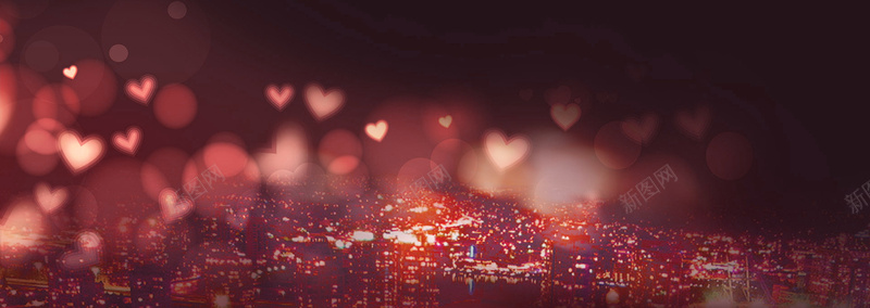 梦幻浪漫爱心情人节bannerjpg设计背景_新图网 https://ixintu.com 520 banner 夜景 情人节 梦幻背景 浪漫 爱心 节日 霓虹灯
