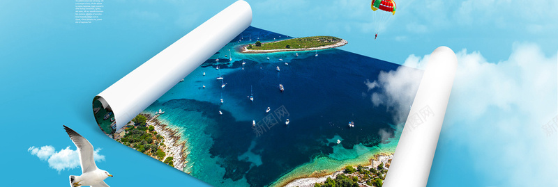 夏季蓝色海边旅行banner背景jpg设计背景_新图网 https://ixintu.com banner背景 三亚 夏季 旅游 旅行 海 海边 蓝天白云 蓝色