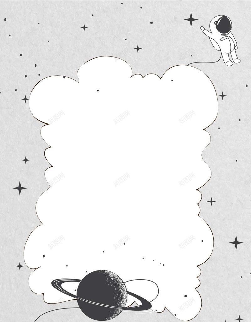 矢量简约卡通手绘星空宇宙ai设计背景_新图网 https://ixintu.com 兴趣班 卡通 宇宙 手绘 星空 矢量 科技 简约 矢量图