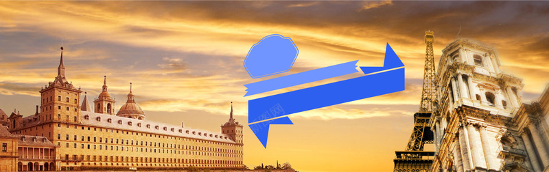 欧洲旅游海报banner背景psd设计背景_新图网 https://ixintu.com banner 大 旅游 欧洲 气 浪漫 海报 背景 质感
