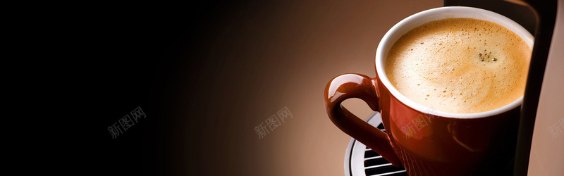 淘宝棕色咖啡banner背景jpg_新图网 https://ixintu.com banner背景 咖啡 咖啡杯 摄影 棕色 海报banner 特写 简约 风景