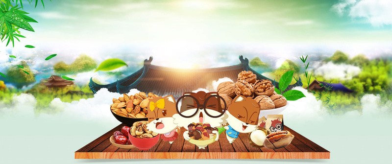 美食俯视图卡通童趣景色绿bannerpsd设计背景_新图网 https://ixintu.com 广告 松鼠 树木 淘宝 电商 白云 素材 美食 美食俯视图 背景 蓝天 设计 食品 食物