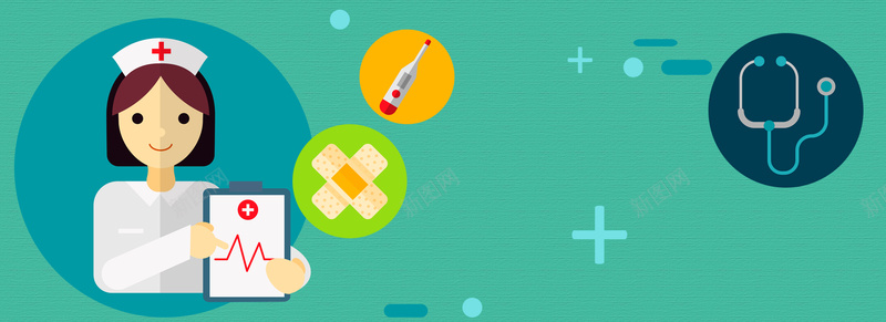 健康医疗海报banner背景psd设计背景_新图网 https://ixintu.com banner 健康 医生 医疗器具 医院 大气 扁平 打针 护士 海报 病历 简约 背景 药片 蓝色