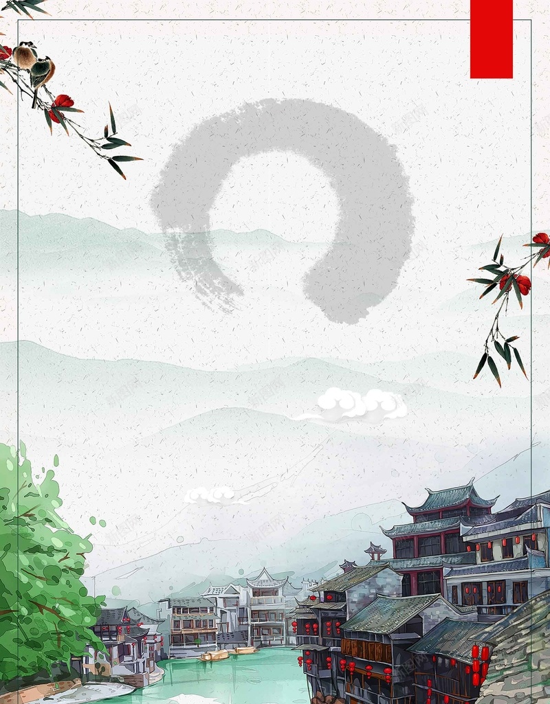 创意中国风水墨云南丽江古城古镇旅游海报jpg设计背景_新图网 https://ixintu.com 中国风 丽江古城 云南丽江古城 创意 古镇旅游 夏日旅行 宣传 手绘 旅行社 水墨云南 活动 海报 背景模板