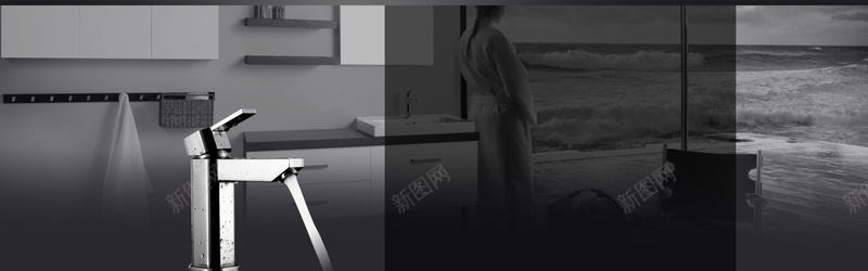 厨卫建材大促销简约黑色背景psd设计背景_新图网 https://ixintu.com 几何 家装海报 家装节 广告 房屋装修 温馨家居 素材 背景 装修建材 装修节 设计