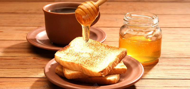 蜂蜜美食背景jpg_新图网 https://ixintu.com 摄影 早餐 木质 海报banner 美食 背景 蜂蜜 质感 风景